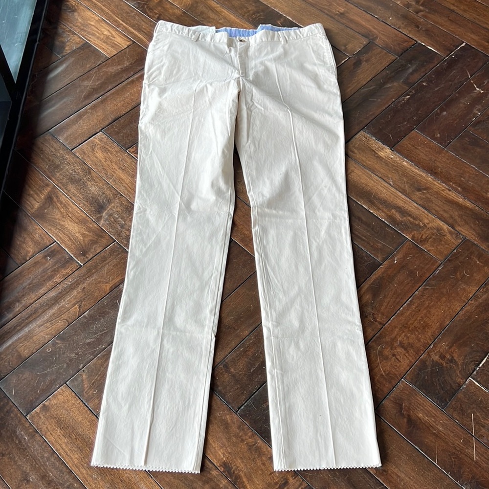 Frank’s made in USA trim fit poplin trim size 42 extra long inseam chino